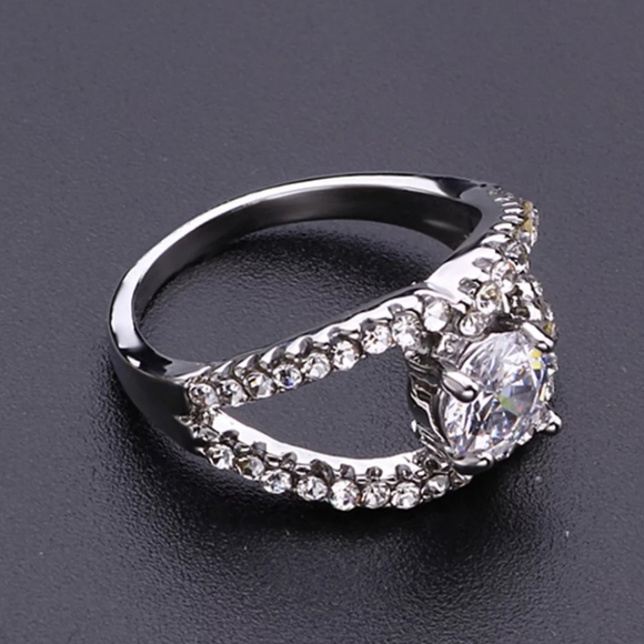 C cross moon bling ring for women!!! - Picture 3 of 5